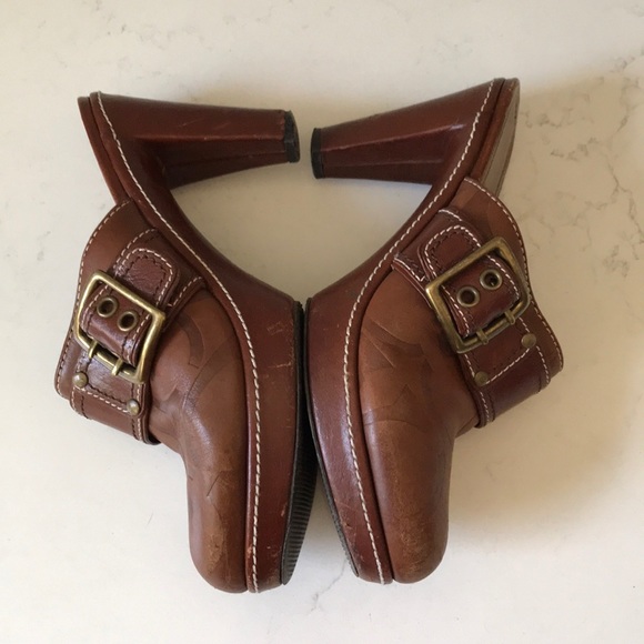 Y2K Vintage Coach Candace leather heel mule Clog - Picture 7 of 10
